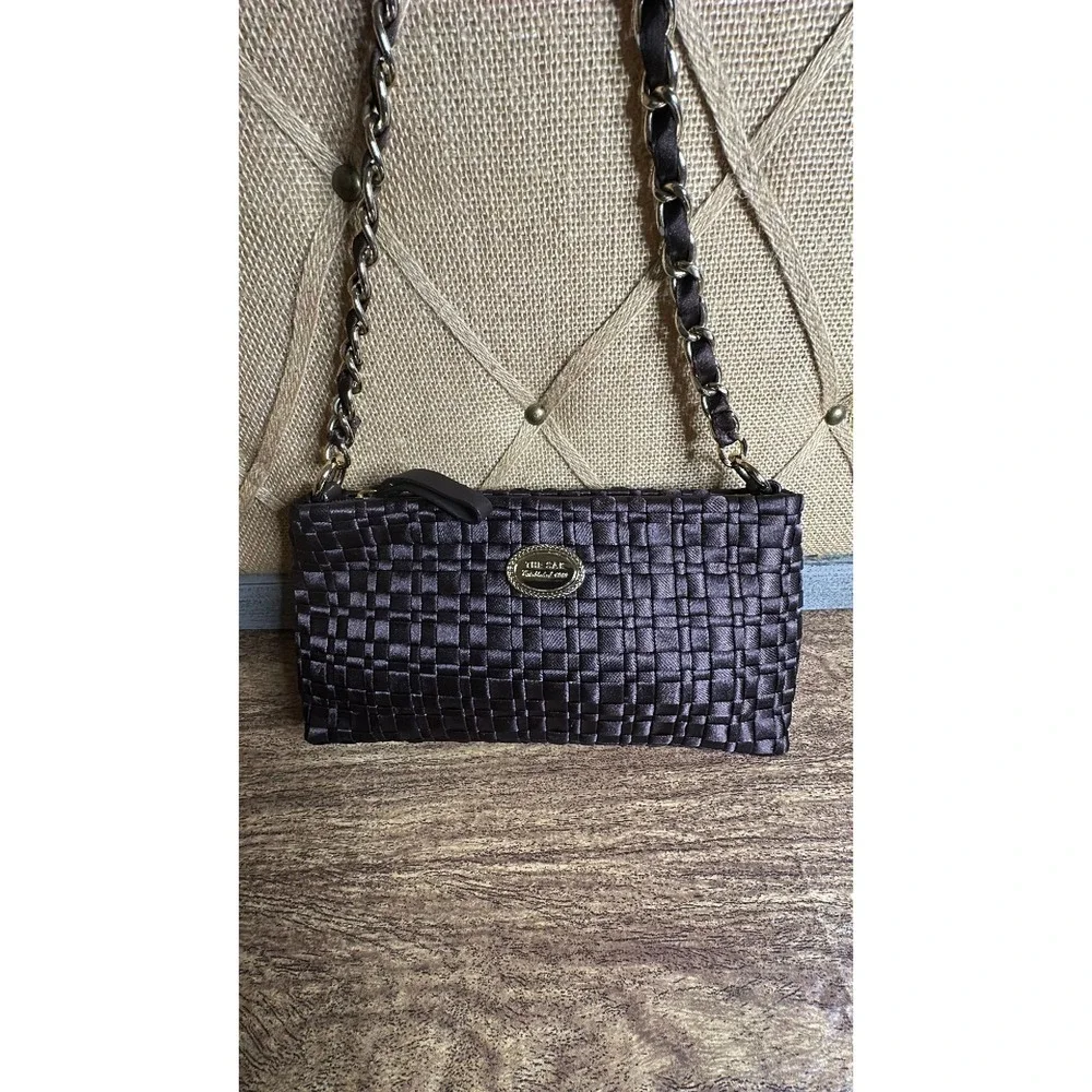 Vintage The Sak Satin Chunky Weave Shoulder Bag